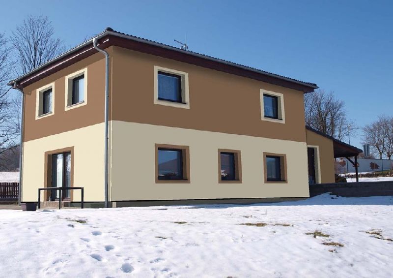 Vizualizace fasády - návrh 3