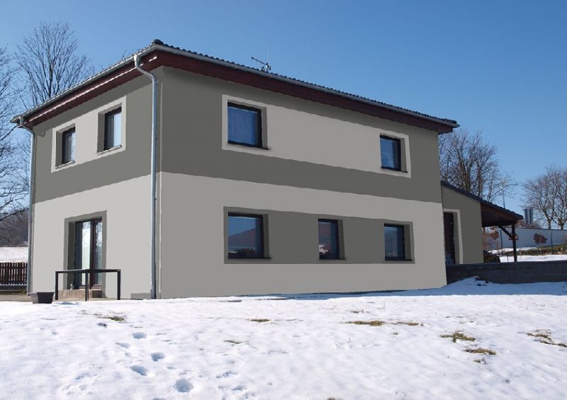 Vizualizace fasády - návrh 5