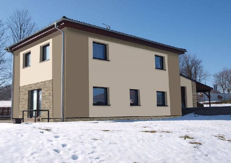 Vizualizace fasády - návrh 4